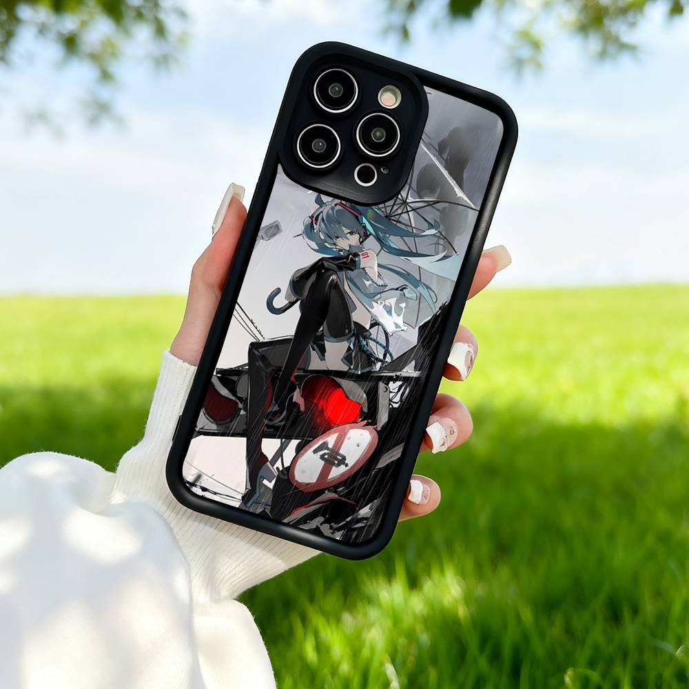 H-Hatsune M-Miku Аниме Силиконовый Мягкий Чехол Для Телефона Для IPhone 17 Pro Max 16 Pro 15 14 13 12 11 17 Air 16E Plus Мягкий Чехол
