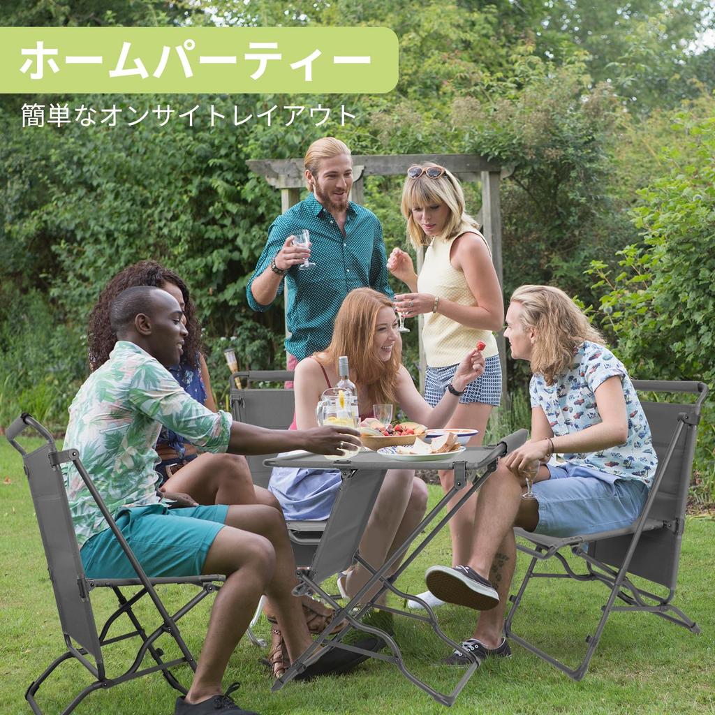 NewB Folding Camping Table Desk Height 70 Outdoor Portable Chair Lightweight High Veranda Chair Compact Kermit Portable Side Desk Side Table Foldable