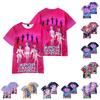 Детская повседневная модная свободная и удобная футболка с коротким рукавом с принтом