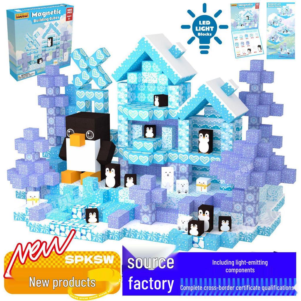Mine Cave Magnetic Building Blocks: Aobei Star Toy for Children
