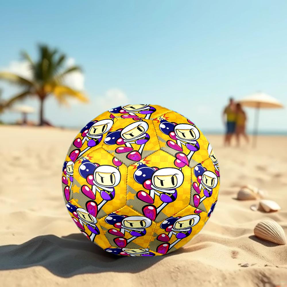 game MAN Print Size 5 Soccer Ball, Standard Match Football for Sports Game and Team Practice, Ideal Gift for Soccer Fans