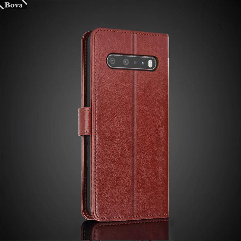 Для LG V60 держатель для карт чехол из искусственной кожи чехол для LG V60 ThinQ откидной чехол ретро кошелек сумка приталенный чехол бизнес Fundas Coque