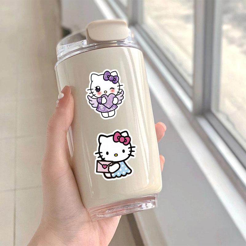 50 шт. Разные мультяшные наклейки Sanrio для граффити, водонепроницаемые наклейки для DIY, для телефона, ноутбука, iPad, футляра для очков, багажа, термоса, декор