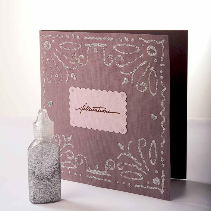 Клей с блестками - зеленый