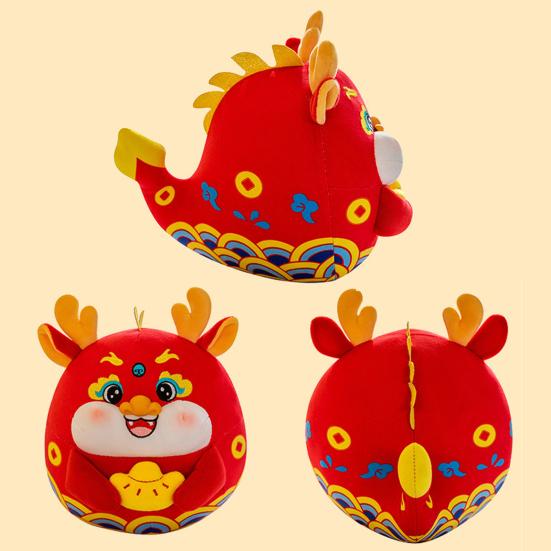 3D Chinese Dragon Hanging Decoration Golden Ingot 2024 Year of The Dragon New Year Cartoon Dragon Ornament Pendant Home Decor Spring Festival Gift