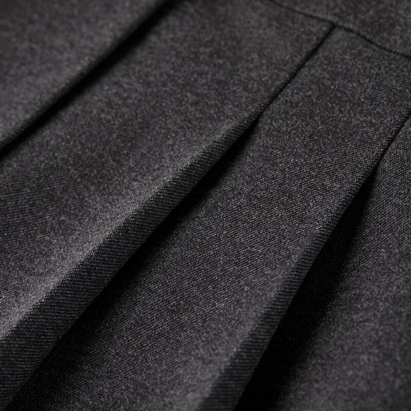 Shangdubila Women's Winter High-Waist Pleated A-Line Skirt