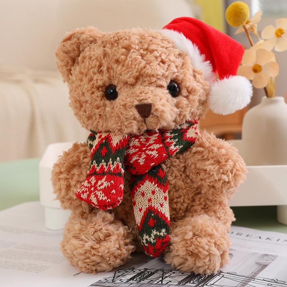 Soft Scarf Bear Kawaii Plush Toys Dress Up Bear Stuffed Doll  Party Supplies