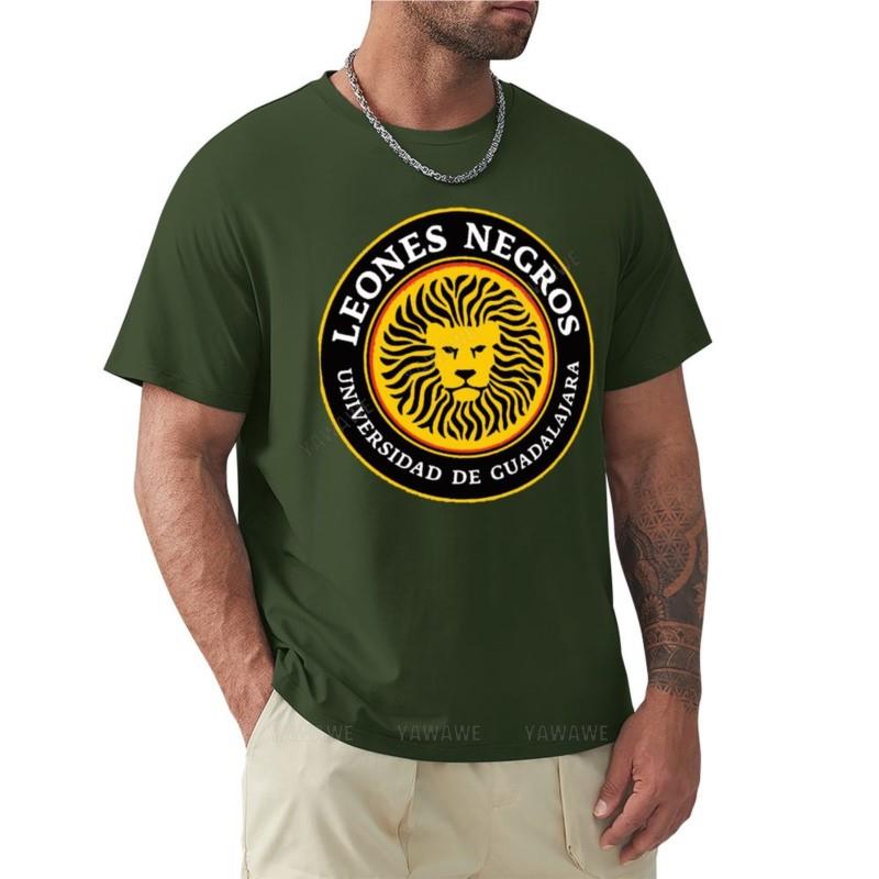 Leones Negros - UdeG - Клуб Университет Гвадалахары, из Мексики Футболка Футболка футболки большого размера мужские футболки набор