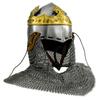 Robert the Bruce With Chainmail Helmet- 18 Gauge Steel for LARP/Reenactment