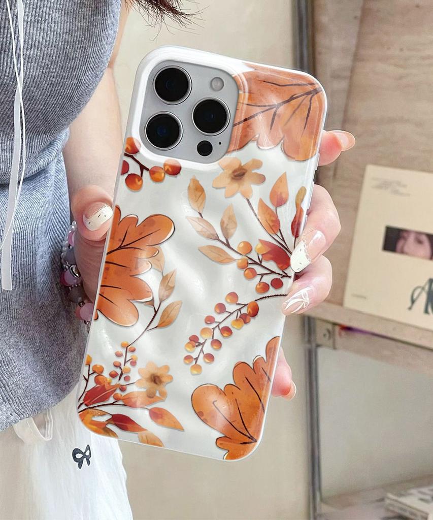 Чехол для телефона с осенними кленовыми листьями Для IPhone 17 Air 16 15 14 13 12 11 Pro Max Чехол-обложка Для IPhone 16 15 14 Plus Чехол Funda Coque