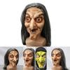 Маска Ведьмы на Хэллоуин из Латекса со Страшным Лицом Призрака для Декора Костюма