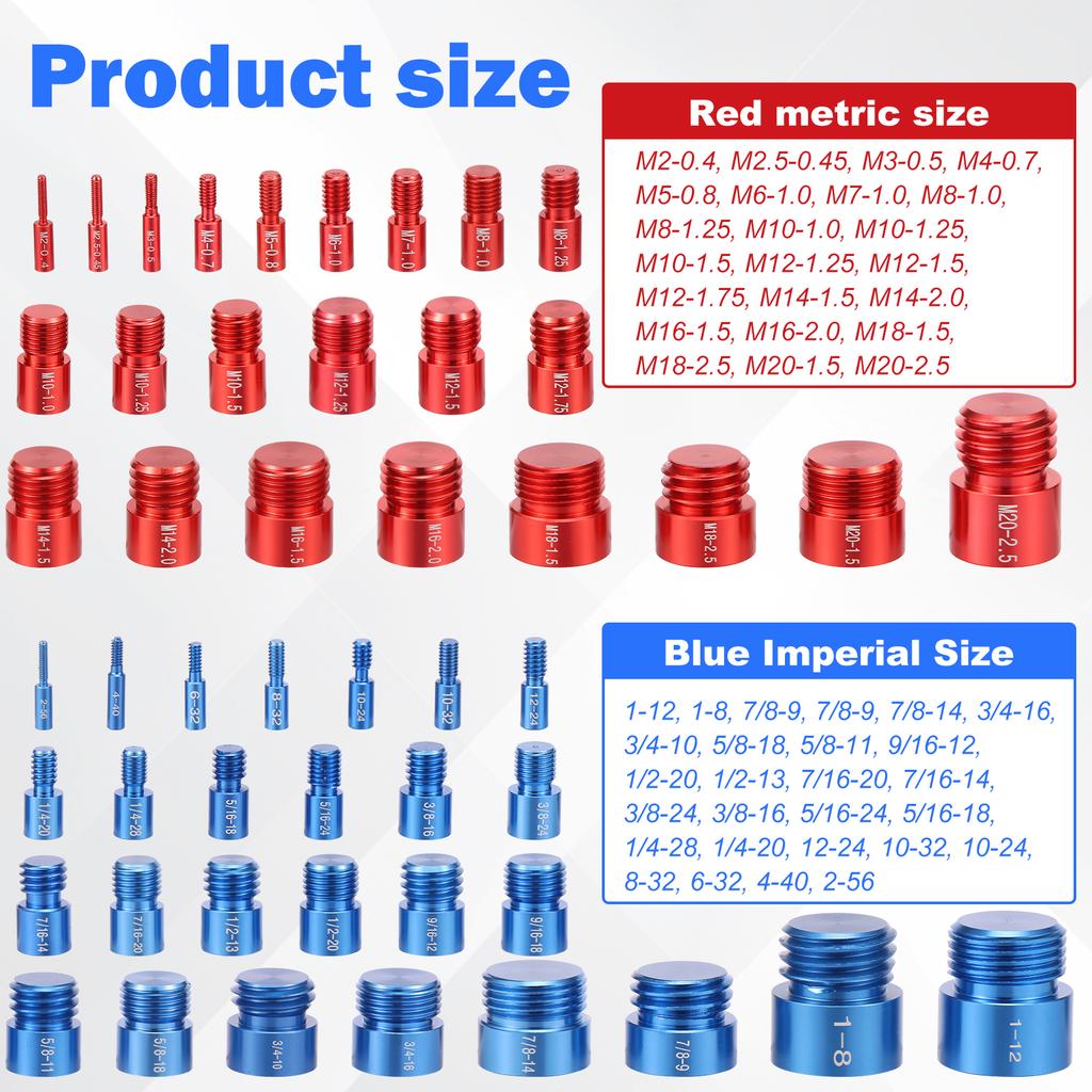 50 шт. Калибр для проверки резьбы гаек и болтов, Калибр для определения размера резьбы для обнаружения фиксированных болтов или резьбовых отверстий, Метрический Имперский Калибр для болтов и гаек