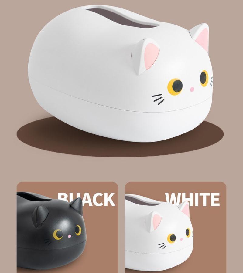Kawaii Cat коробка для салфеток в гостиной, коробка для хранения салфеток, кухонный контейнер для бумаги, настольный держатель для туалетной бумаги для ванной комнаты, общежития
