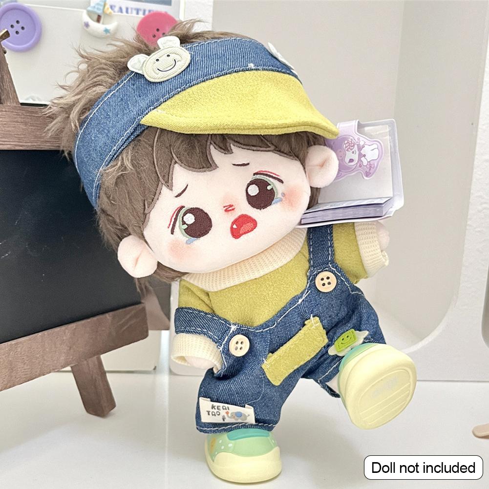 Для 20 см хлопковые комбинезоны для кукол из мультфильмов, сменная одежда для плюшевых кукол, аксессуары для игрового дома, мини-одежда