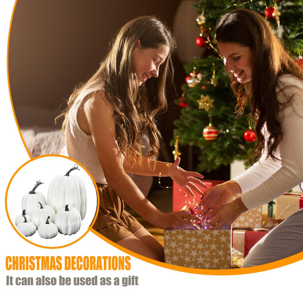 Искусственные пенопластовые тыквы для украшений на Хэллоуин Реалистичный набор искусственных тыквенных украшений для декора фестивальной вечеринки доставка из США