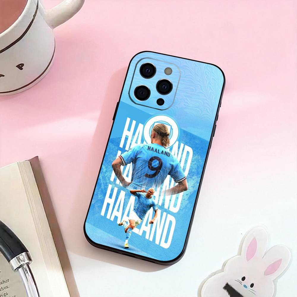 E-Erling h-Haaland 9  Phone Case For iPhone 17,16,15,14,13,12,11 Plus,Pro,Max,XS Silicone Soft Cover