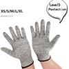 1pair HPPE Anti-Cut Gloves Level 5 Safety Glass Cutting Gloves Multi-Purpose Cutting Gloves  Kitchen