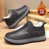 Мужская повседневная хлопковая обувь, зимняя, из бархата и шерсти, зимняя обувь для пожилых людей, нескользящая, для мужчин среднего и пожилого возраста, для отцов
