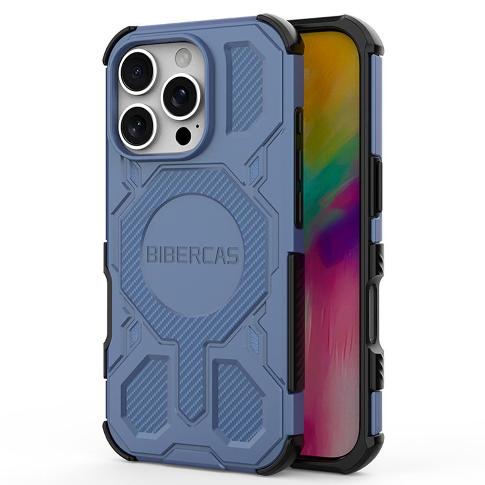 BIBERCAS J-16 Series For iPhone 16 Pro Max Case Compatible with MagSafe Anti Drop TPU+PC Phone Cover