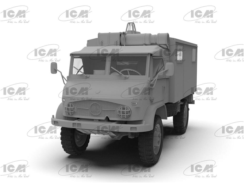 ICM German Unimog S404 Ambulance Plastic Model 35138 1/35