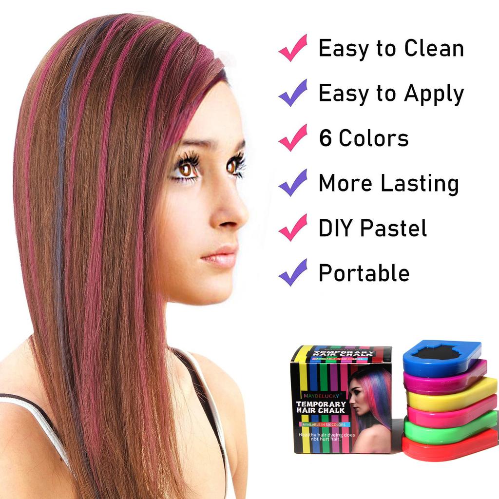 Disposable Six-color Hair Powder Set Box Is Convenient, Quick and Easy To Fade Without Hair Damage Stage Makeup Portable