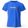 Men's Music World Printed T-Shirt 100% Cotton Oversized Classic Funny Graphic Tees for Men Women Summer Tops