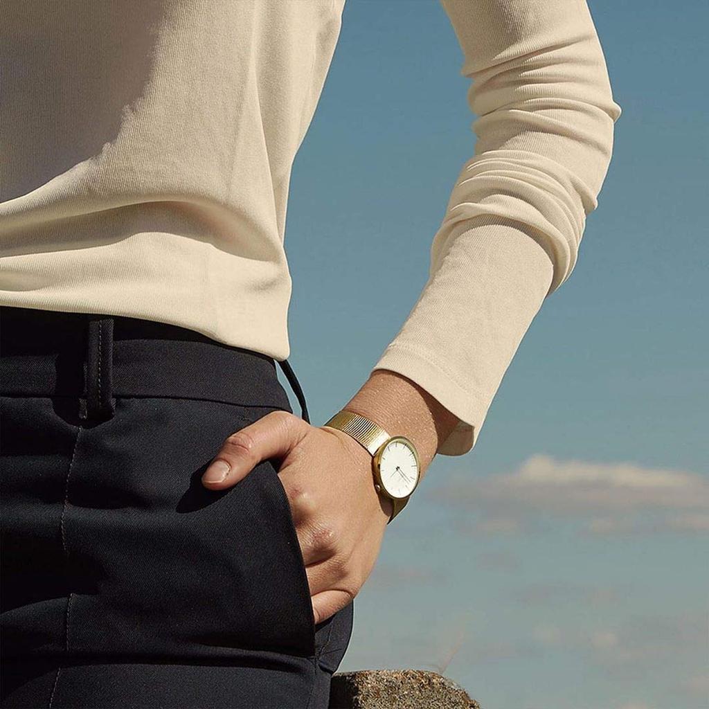 Nordgreen Infinity Rose Gold 32 мм скандинавский дизайн часы розовое золото сетчатый ремешок женские