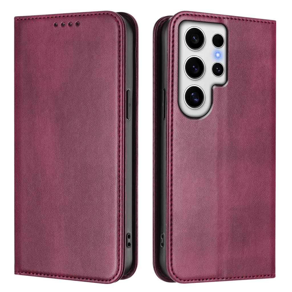 For Samsung Galaxy S24 Ultra Wallet Cases Retro Texture RFID Blocking Leather Phone Cover