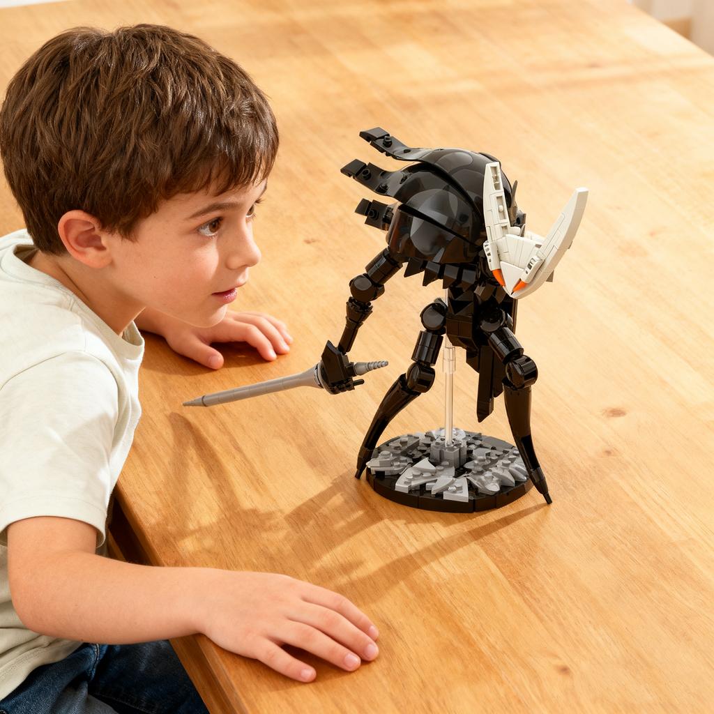 Creative Mecha - Style Plastic Building Block Toy - Ideal Gift For Kids' Birthday, Unique Assembled Model For Children's Play & Collection