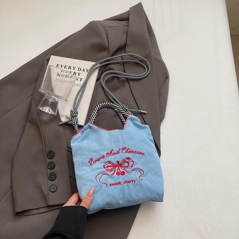 Stylish Dachshund Embroidered Nylon Crossbody Bag for Women - Autumn/Winter 2024 Collection