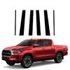 6Pcs Car Door Window Pillar Posts Trim Covers Sticker For Toyota Hilux 2015 2016 2017 2018    Exterior Accessories