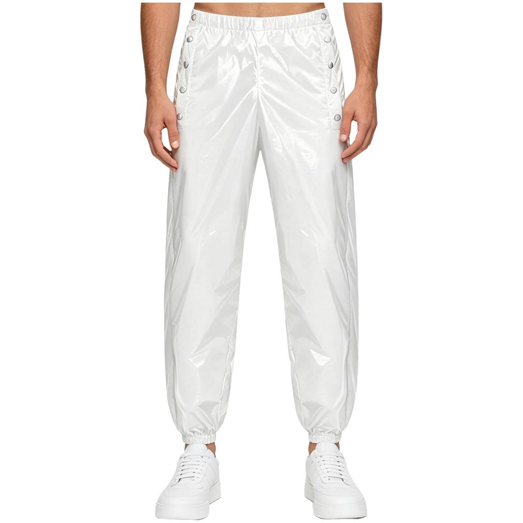 Men Waterproof Diaper Covers Pants Sides Waist Buttons Jogger Pants Easy Wearing Leakproof Adaptive Bottoms Special Needs
