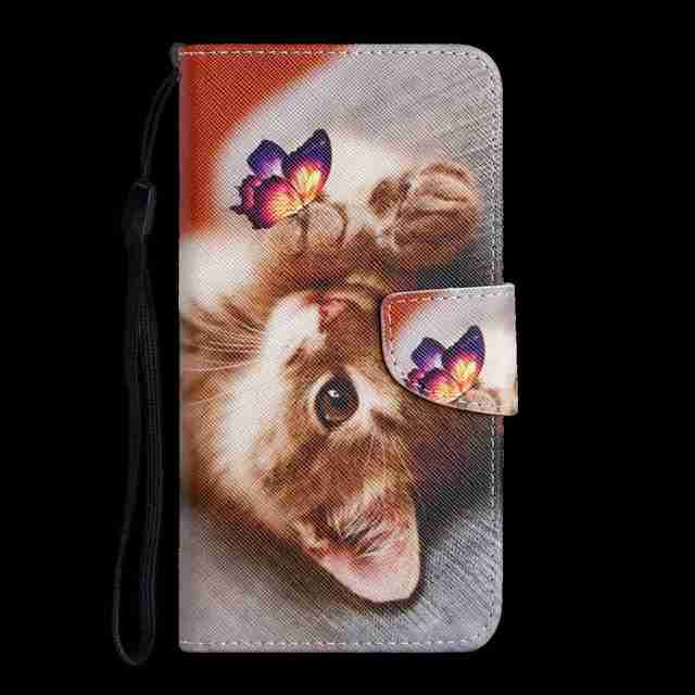 Кожаный чехол для Iphone 12 13 Pro Max, флип-кошелек, держатель для карт, модный чехол для телефонной книги с мультяшной росписью 12pro 13pro