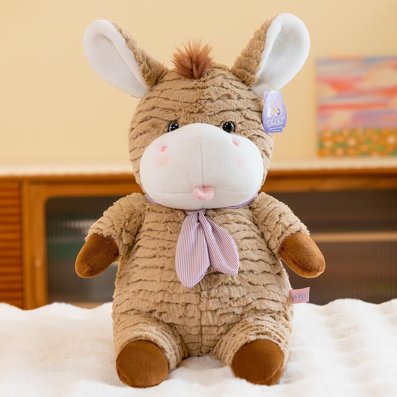 Adorable Cookie Donkey Plush Toy Soft Stuffed Animal Doll For Kids And Girls Gifts