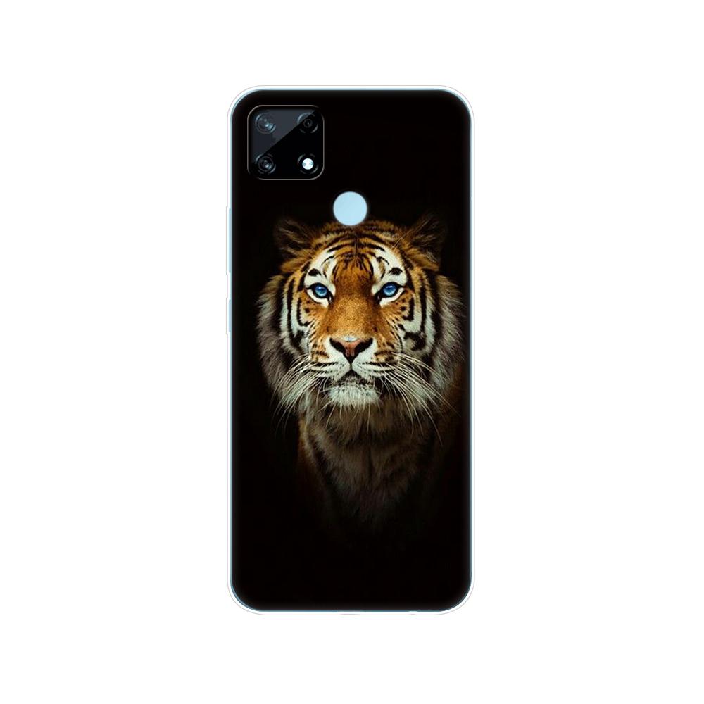 Для Realme C12 C25 C25S 7i Global Чехол Силиконовая задняя крышка для Realme Narzo 20 30A Чехол для телефона ТПУ Мягкий чехол-бампер Etui