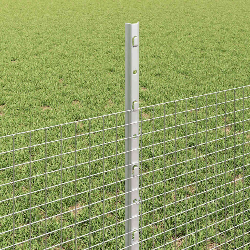 Welded Wire Fence with Posts 10 x 0.5 m (W x H)