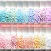 Высококачественные 3/4 мм матовые однотонные стеклянные рисовые бусины для детского ожерелья и браслета ручной работы