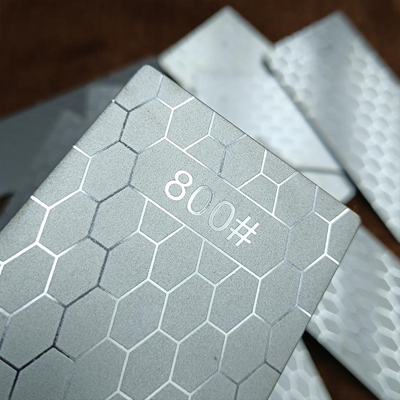 Алмазный камень для заточки ножей 600 # 1000 # 800 # Точильный камень Точилка для ножей Ультратонкий точильный камень с сотовой поверхностью