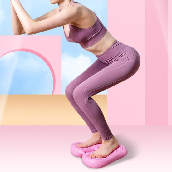 Надувной степпер с противоскользящим покрытием для йоги, тренировки равновесия, педальный тренажер, коврик для домашнего офиса, тренажерного зала, многофункциональный воздушный степпер, портативное фитнес-оборудование