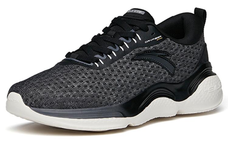 Men's Sneakers Anta Running Collection Cushioning Low top Running Shoes Men's Black Gray