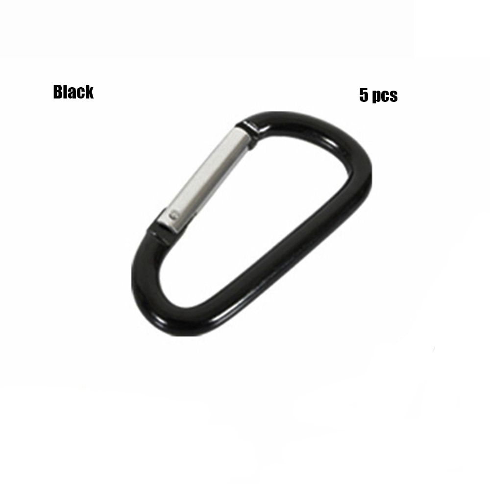 7-colors Aluminium Safety Camping Hiking Hook Buckle Keychain Climbing Buckles Alloy Carabiner