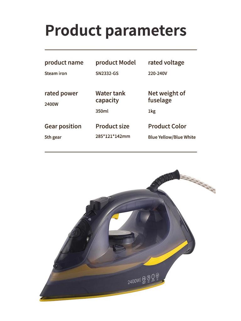Портативный трансграничный ручной паровой утюг: Взрывоопасный паровой глажка и отпариватель для одежды