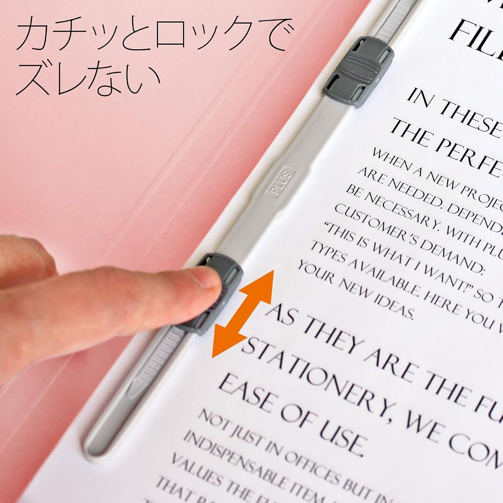 Plus Flat File, Resin Binding, A3 Horizontal, Pink, 10 Books, NO002N 78-178×10