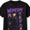 Wednesday Addams Nevermore Academy Gothic Quote Unisex TShirt