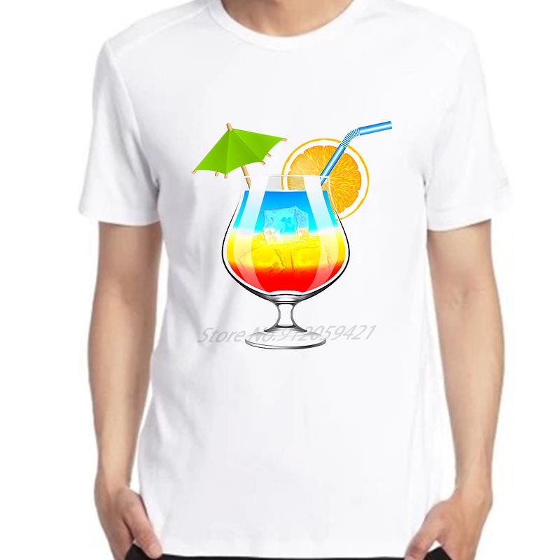 Summer New Shirts And Tshirts Rainbow Cocktail Hawai Lgbt Pride Gay Fashion Graphic T Shirts Cotton Short Sleeve T Shirt