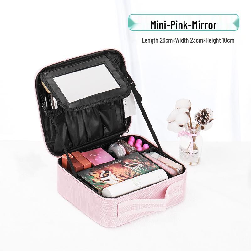 Двухслойная косметичка большой вместимости