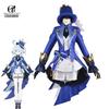 Genshin Impact Furina Cosplay Costume Fontaine Water God Focalors Halloween Costume Women Party Role Play Blue Uniform