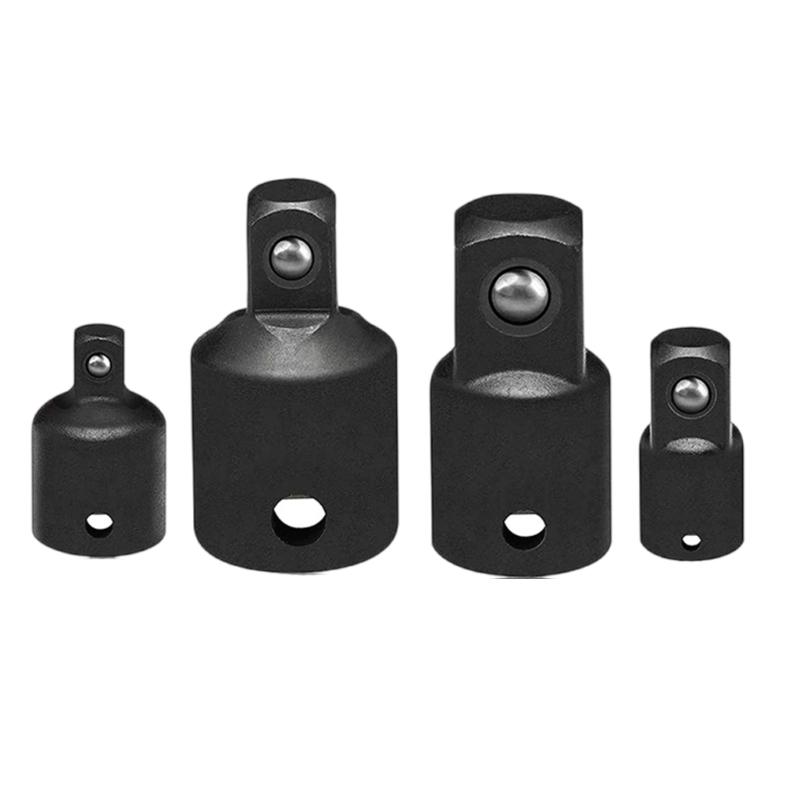 4 Piece Socket Adapter Converter Kit Precisions Portable 1/4", 3/8", 1/2" Drive Conversion Set For DIY Auto Repairs