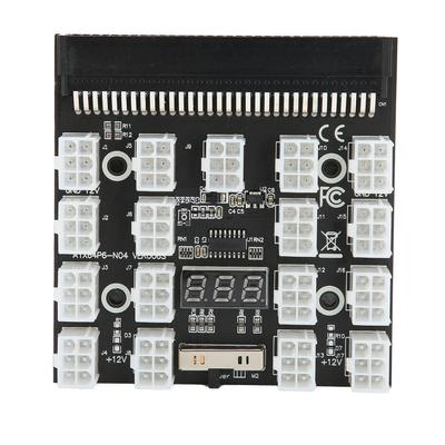 Плата адаптера питания 17-позиционный распределительный преобразователь Breakout PCB модуль 12VЧерный