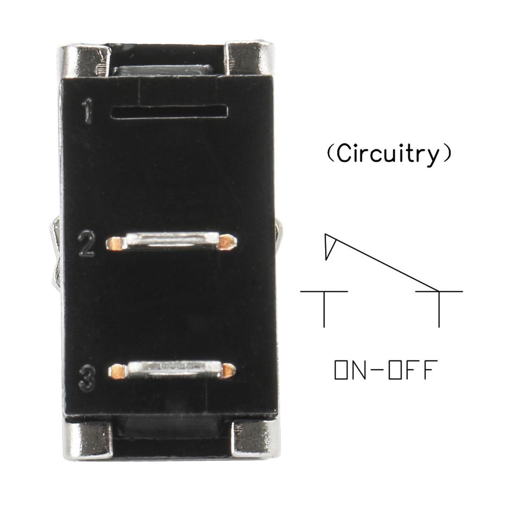 Heschen Металлический тумблер Flick Flip 12 В 25 А, KN3D-101, вкл./выкл. 2 положения 2 штырька для подсветки приборной панели автомобиля